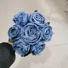 Simulação de flor de seda rosa de concubina imperial única pastoral 7 decoração de casamento segurando flor Mesa de Casa Arte Floral
