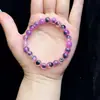 Cristal Fantasma Verde Círculo Único Design Original Alta Mercadoria Pulseira Joias com Contas Pulseira Turmalina Obsidiana Prateada Mulheres