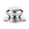 Contas de cogumelo côncavo de aço inoxidável grande tampa de pote universal tampa de botão gota superior contas tampa de vidro alça tampa de panela acessórios