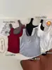 Nuevo Estilo Hermoso Camisola con Espalda Descubierta Chaleco Básico para Mujer con Almohadilla en el Pecho Para Usar por Fuera Ajustado Top sin Mangas para Chicas Populares Top Interior a la Moda