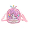 Monedero Infantil, Bolso de Lentejuelas, Mochila Elegante de PU de Princesa, Bolso Cruzado de Hombro para Niñas de Preescolar, Moderno