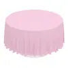 Mantel Redondo Desechable Color Sólido Fiesta Fiesta Decoración de Mesa Mantel Más Vendido en Amazon Plástico con Puntos 84 Pulg
