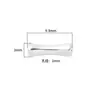 3*10mm Plata de Ley S925 Cuentas Espaciadoras Tubo de Bambú Antiguo Cuentas de Hueso Cuentas Sueltas Material de Accesorios Hechos a Mano para DIY