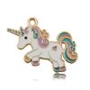 20 Colgantes de Pony Unicornio de Dibujos Animados Coloridos para DIY Collar Pulsera Llavero Accesorios de Joyería