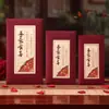 Envelopes de presente de casamento vermelhos em tamanhos grande, médio e pequeno, envelopes vermelhos especiais de casamento com o caractere "feliz" para lembrancinhas e contribuições de casamento