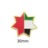 Insígnia de metal com bandeira dos Emirados Árabes Unidos transfronteiriça acessórios de vestuário presentes adesivos para celular fabricantes de origem atacado personalização