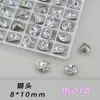 Cabeça de Gato Substituição K9 Multifacetada 6*10mm Fundo Pontiagudo Vidro Lote Inteiro de Enfeites de Diamante Brilhantes DIY Coração Diamante Grande para Nail Art