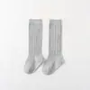 Calcetines de Punto Trenzado Adhesivos de Doble Aguja a Media Pantorrilla para Primavera y Otoño Color Sólido Unisex para Bebés y Niños Pequeños Calcetines Altos para Rodilla Calcetines a Media Pantorrilla para Niños Bebés y Niños Pequeños