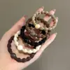 Nova Borracha de Cabelo para Rabo de Cavalo Alto Elástico Alto Faixa Grossa para Cabeça Estilo Preguiçoso Sem Costura Acessório de Cabelo Headwear Acessórios de Cabelo Coreanos
