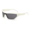 Novos Óculos de Sol da Moda Tendência Europeia e Americana Y2K Óculos de Sol Transfronteiriços Masculinos de Armação Grande Peça Única Óculos de Sol Esportivos para Ciclismo