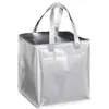 Bolsa Térmica para Bolo de 6 Polegadas Prata, Bolsa Tote Especial para Delivery, Conservação de Frio e Calor, Bolsa de Embalagem Espessa de 8 Polegadas, Personalizável