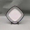 Serie Bohemia Color Bajo Esmalte Creativo Vajilla Cerámica Tazones para Comer en Casa Tazones para Sopa Tazones para Fideos Platos Platos Planos Platos Cuadrados