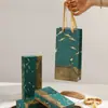Caja de regalo Ruihe, rectangular, exquisito empaque de papel, con tapa y base, adecuada para peines de madera, bolsitas y otros regalos pequeños