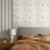Nuevo papel tapiz de dormitorio estilo francés, papel tapiz pastoral americano, autoadhesivo al por mayor, decoración de pared floral vintage para casas de huéspedes, PVC