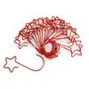 Decoración Navideña de 50mm Estrella para Árbol Gancho de Acero Inoxidable Calcetín Navideño Bola de Navidad Gancho en S Gancho Transfronterizo en stock