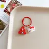 Llavero Colgante de Gato Kt de Dibujos Animados Corazón Femenino Gato Lindo Colgante para Bolso Accesorios para Mochila Escolar de Estudiante Regalo para Mejor Amigo