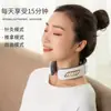 Masajeador con calefacción y control por voz de 6 cabezales para músculos trapecios, masajeador de hombros y cuello, masajeador de columna cervical, dispositivo de calefacción para el cuello, dispositivo de amasado para el cuello