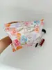 Bolsa de Almacenamiento Floral Fresca y Linda para Cuidado de la Piel Gran Capacidad Bolsa de Cosméticos Portátil para Salir Bolsa de Lavar Bolsa Interior de Viaje
