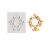 Molde de Silicona Repujado con Encaje Estampado Molde de Silicona para Hornear DIY con Flor Repujada Retro Europeo