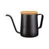 Cafetera de Mano con Orejas Colgantes, Boca Puntiaguda, Olla de Boca Fina, Olla de Boca Larga, Tetera de Acero Inoxidable Tipo Goteo, Cafetera Doméstica