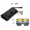Nuevas gafas de sol polarizadas europeas y americanas para hombres y mujeres, gafas de succión magnética multifuncionales, gafas de sol con visión nocturna en vivo, montura de gafas para miopía