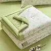Colcha de Verano de Doble Capa tipo Nube de Gasa, Modelo Nuevo Clase A para Maternidad e Infancia, Colcha de Algodón con Estampados Frescos, Colcha Refrescante de Verano, Colcha para Aire Acondicionado