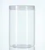 Frasco de plástico transparente redondo alimentos selado PET doces frasco de biscoito de frutas Embalagem de alimentos Snack Storage Jar