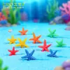 Estrellas de mar coloridas Musgo adornos de micropaísaje artesanías de resina pequeños adornos Mediterráneo accesorios para carcasa de teléfono móvil
