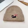 Chapéu de Tricô com Laço Estilo Coreano para Mulheres, Outono e Inverno, Circunferência da Cabeça Grande, Chapéu Versátil de Lã, Gorro que Afina o Rosto, Chapéu para Clima Frio