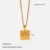 Colar de Aço Titânio Estilo Ins Banhado a Ouro 18K Aço Inoxidável Incrustado com Zircônia Pingente de Estrela e Lua Joias para Mulheres Atacado Presente de Dia das Mães