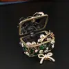 Estilo Nórdico Joias de Luxo Leve Organizador de Colares e Brincos Caixa de Armazenamento Camada Única Tampa Flip-top Caixa de Joias Fashion Retrô Recipiente de Armazenamento