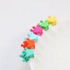 Cor mini grampo de cabelo infantil pequeno desenho animado laço amor bebê de gelatina pequeno prendedor acessórios de cabelo atacado feminino