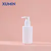 Nuevo Producto Felpa Pe Material Botella con Bomba de Plástico 100-200ml Botella para Loción Blanco Mate 300-500ml Botella para Champú