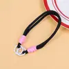 Muñeca de Cuerda Tejida Llavero de Cuerda Relleno Cadena Doble Capa para Teléfono Móvil Mosquetón de Nylon Accesorios Colgantes Hechos a Mano para Teléfono Móvil