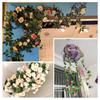 Venta Caliente Transfronteriza Arco de Enredadera de Rosas Artificiales Decoración Flor Artificial Enredadera Enredadera Hebilla para Conducto de Aire Acondicionado Enredadera Artificial