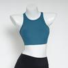 Nuevo Sujetador Acanalado Transfronterizo de Primavera y Verano para Espalda Hermosa y Ropa Exterior con Almohadillas en el Pecho Elástico Yoga Correr Fitness Deportivo Sujetador Deportivo para Mujeres