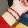 Pulsera con Hebilla Cuadrada de Circonita, Personalizada, Dulce, Exquisita, Moderna, Pulsera Versátil, Lujo Ligero, Joyería de Alta Gama para Mujeres