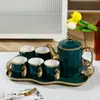 Juego de Tazas de Agua de Cerámica para Uso Doméstico, Vasos de Agua para Sala de Estar, Caja de Regalo, Regalo de Inauguración de Casa, Juego de Té, Gran Capacidad, Uso Doméstico