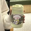 Termo de agua para mujer, de alta calidad, con pajita, bonito y portátil, ideal como regalo para estudiantes (2024)
