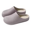 Pantuflas de Malla de Algodón Impermeables Eva para Mujer en Invierno, Antideslizantes de Interior, Cálidas, Ligeras, Pantuflas de Algodón Felpudo de Punta Cerrada para Hombre en Invierno
