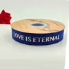 Cinta de regalo para ramo de flores de pastel con letras inglesas doradas de 2.5 cm cinta de embalaje hilo de cinta lote