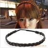 B072 Yiwu joyería al por mayor diadema trenza de peluca retorcida 1.5cm Diadema trenzada bohemia grande