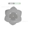Jabonera de Silicona con Forma de Loto Almacenamiento para Baño Soporte para Jabón Caja Creativa con Drenaje para Guardar Jabón Soporte para Jabón de Silicona
