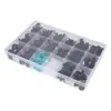 299 Piezas de Clips para Coche en Caja He21 Sujetadores para Paneles de Puerta, Tornillos y 18 Tipos de Accesorios de Clips de Plástico