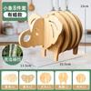 Posavasos Creativo de Bambú Tapete Aislante del Calor Tapete de Mesa de Madera Antiescaldante Alta Temperatura Tapete de Alta Temperatura Tapete para Alimentos Tapete para Plato Doméstico Tapete para Tazón