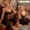 Yiyue Lingerie Sexy Malha Sexy Transparente Pijama Quente Camisola com Suspensor Uniforme de Paixão Exportação Atacado 8610