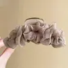 Pinza para el Cabello de Malla Plisada Estilo Nuevo para Mujer, Pinza Completa para la Parte Posterior de la Cabeza, Pasador, Pinza de Tiburón, Accesorio para el Cabello de Alta Gama Versátil de Moda