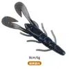 Señuelo blando con forma de camarón para comercio exterior transfronterizo 90mm5.7g camarón de pie plano pesca invertida grupo de pesca Texas gusano blando perca blackfish cebo falso
