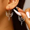 Juego de Joyería de Fénix Hueco Estilo Europeo y Americano, Collar y Pendientes de Pájaro con Diseño Único, Accesorios Minimalistas Elegantes al por Mayor