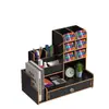 Caja de Almacenamiento con Portalápices de Madera, Gran Capacidad, Portalápices Nórdico Creativo y Elegante con Múltiples Compartimentos, Estante de Almacenamiento para Escritorio de Oficina